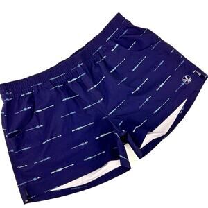 Carve Designs Elastic Waistband Pocket Surfs Up Pull On Shorts Blue Arrows Sz 12